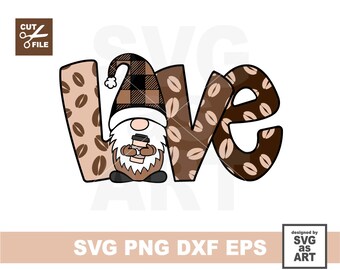 Download Gnome Coffee Svg Etsy