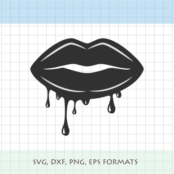 Download Dripping Lips Svg Shirt Print Commercial Use Etsy