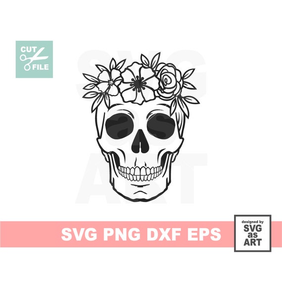 Download Floral Skull Svg Shirt Print Etsy
