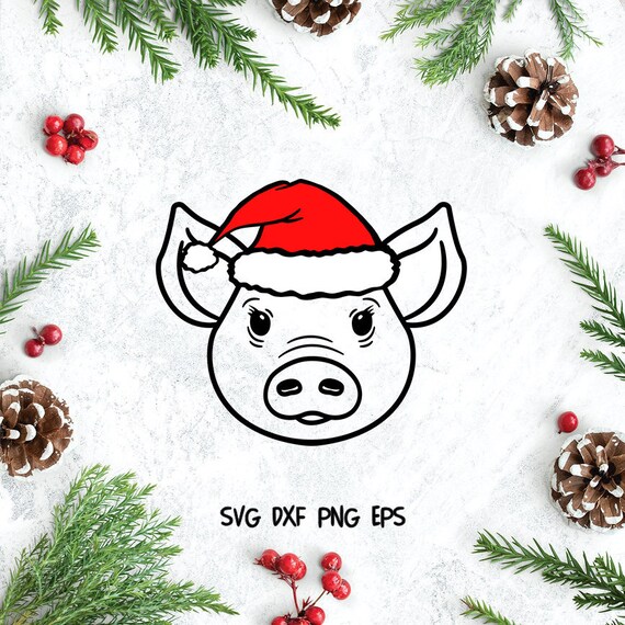 Download Christmas Pig Head Svg Shirt Print Etsy
