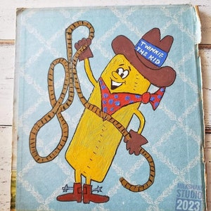 Twinkie the Kid Iconic 1970s Cupcake Mascot, Acrylic Pop Art
