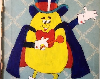Mr Zip USPS US Postal Service Original Small Painting