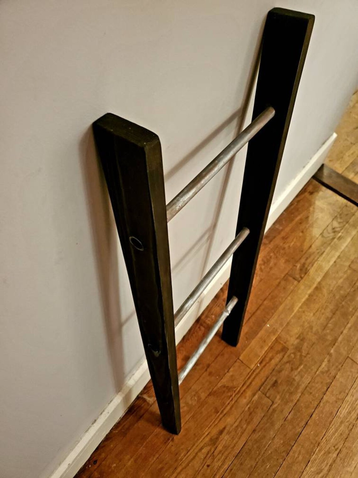 Rustic Ladder Towel Rack. Farmhouse Ladder Blanket Rack Etsy