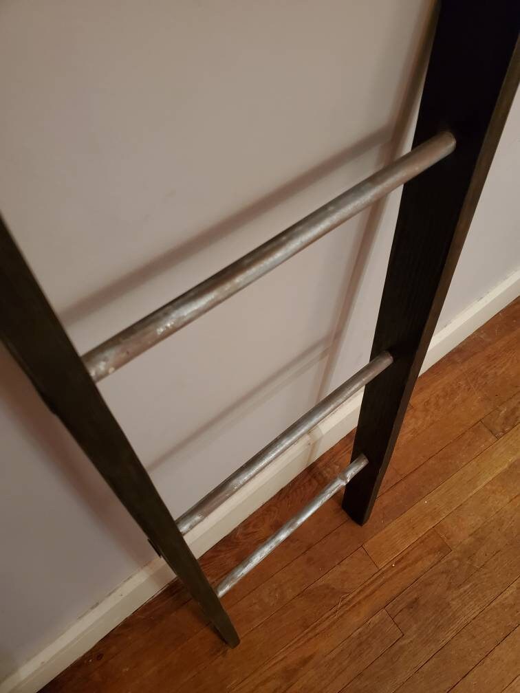 Rustic Ladder Towel Rack. Farmhouse Ladder Blanket Rack Etsy