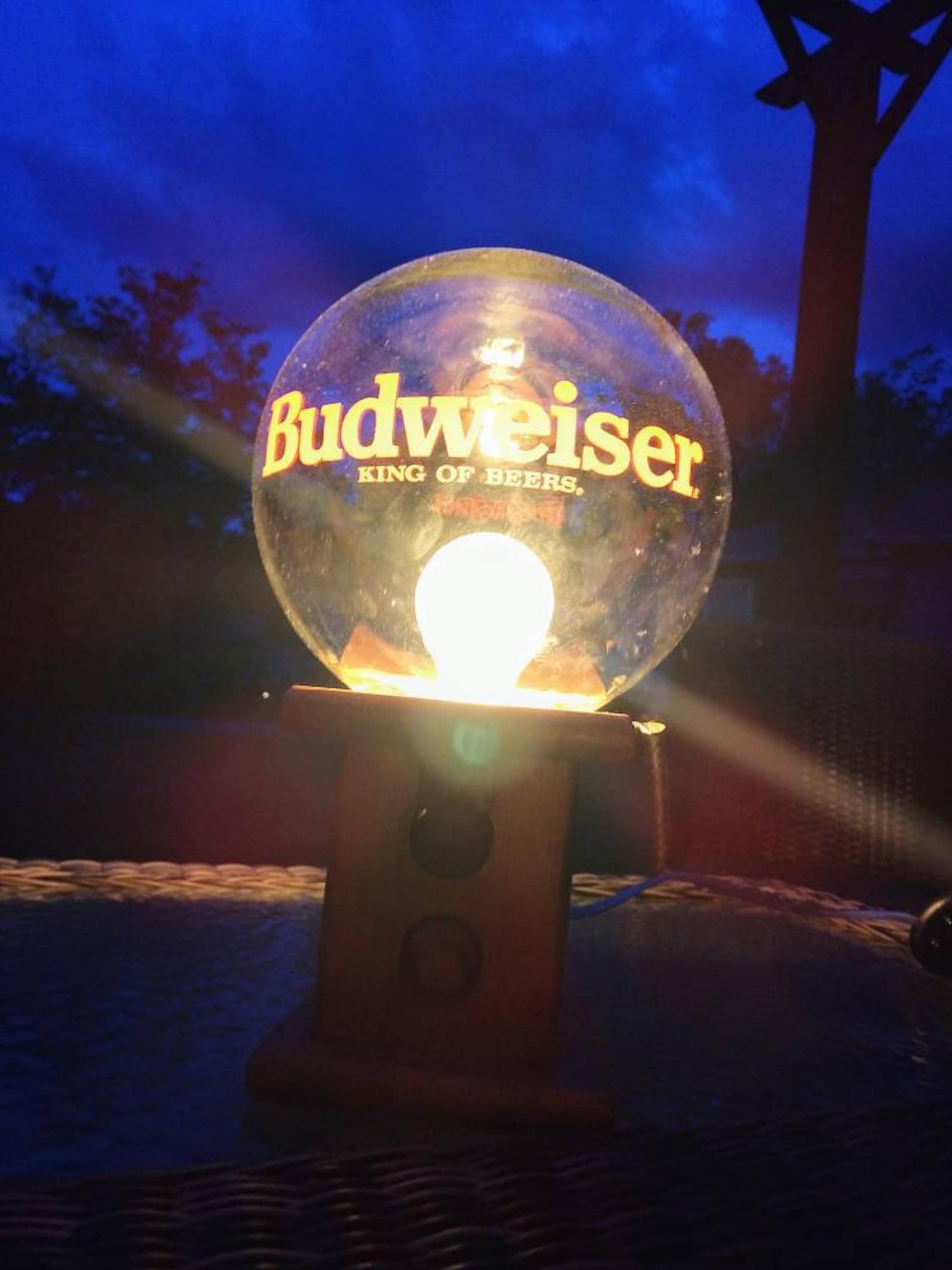 Gift for Him Budweiser Nut Dispenser Lamp King of Beers Etsy