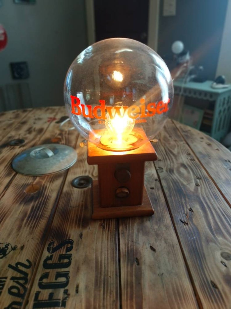 Gift for Him Budweiser Nut Dispenser Lamp King of Beers Etsy