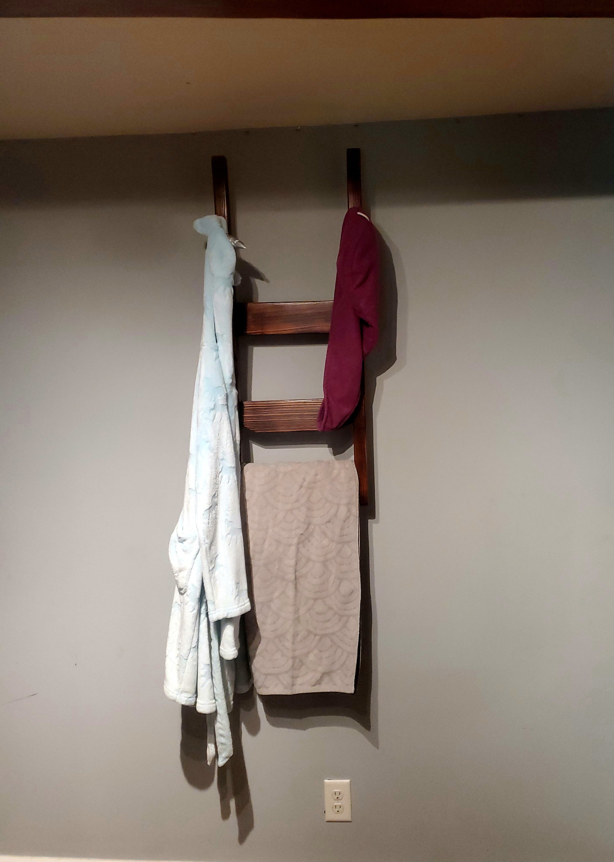 Toallero organización del baño almacenamiento de toallas | Etsy
