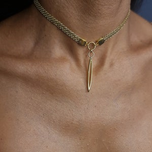 Delicate V Choker Necklace, gold Day Collar for wedding, Geometric pendant Necklace, gothic, goth, punk, emo, necklace