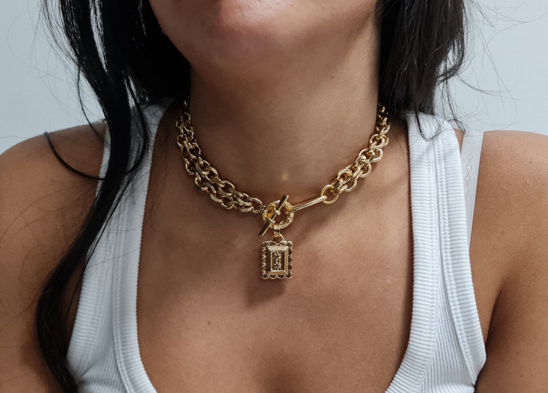 Chunky Gold Link Necklace