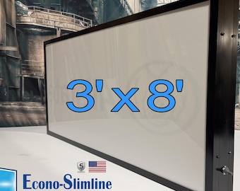 8'x3' Outdoor LED Light Box Sign, Single Side Aluminum, Custom Graphics (Includes Power Supply)