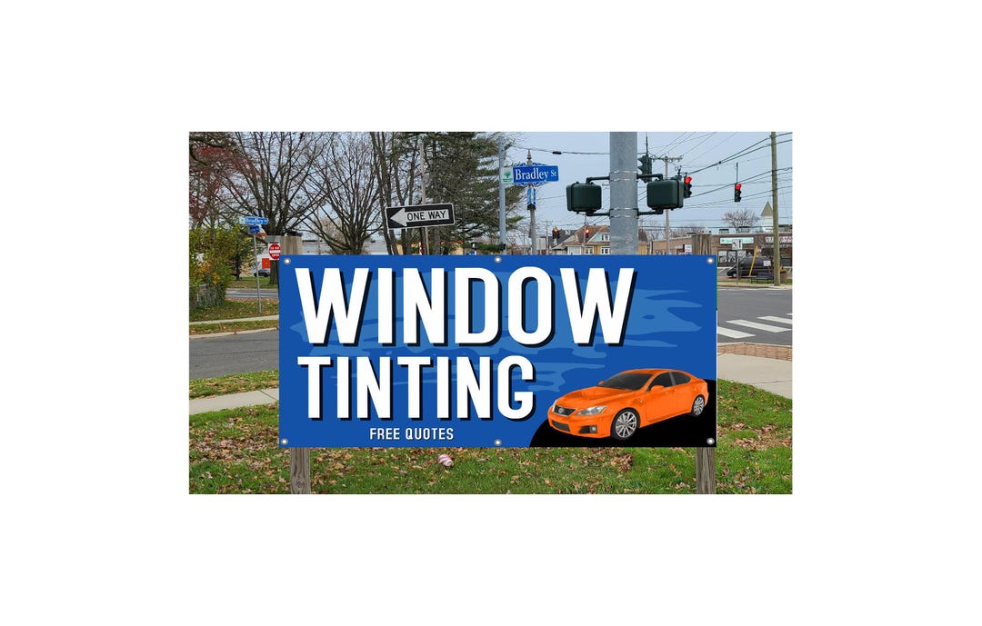 Window Tinting Free Quotes Vinyl Banner Advertising Sign - Etsy