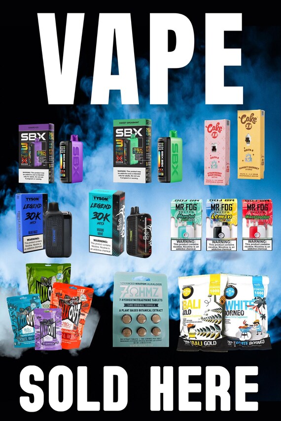 Vape Sold Here Advertising Poster Sign 24