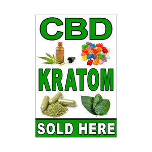 CBD Krat se vende aquí Cartel publicitario Cartel 24"x36"