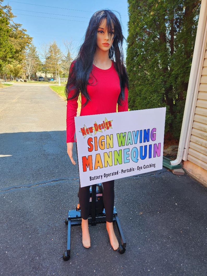 Mannequin Signs Sign Waving Mannequin Sign Spinner Advertising Display - Etsy