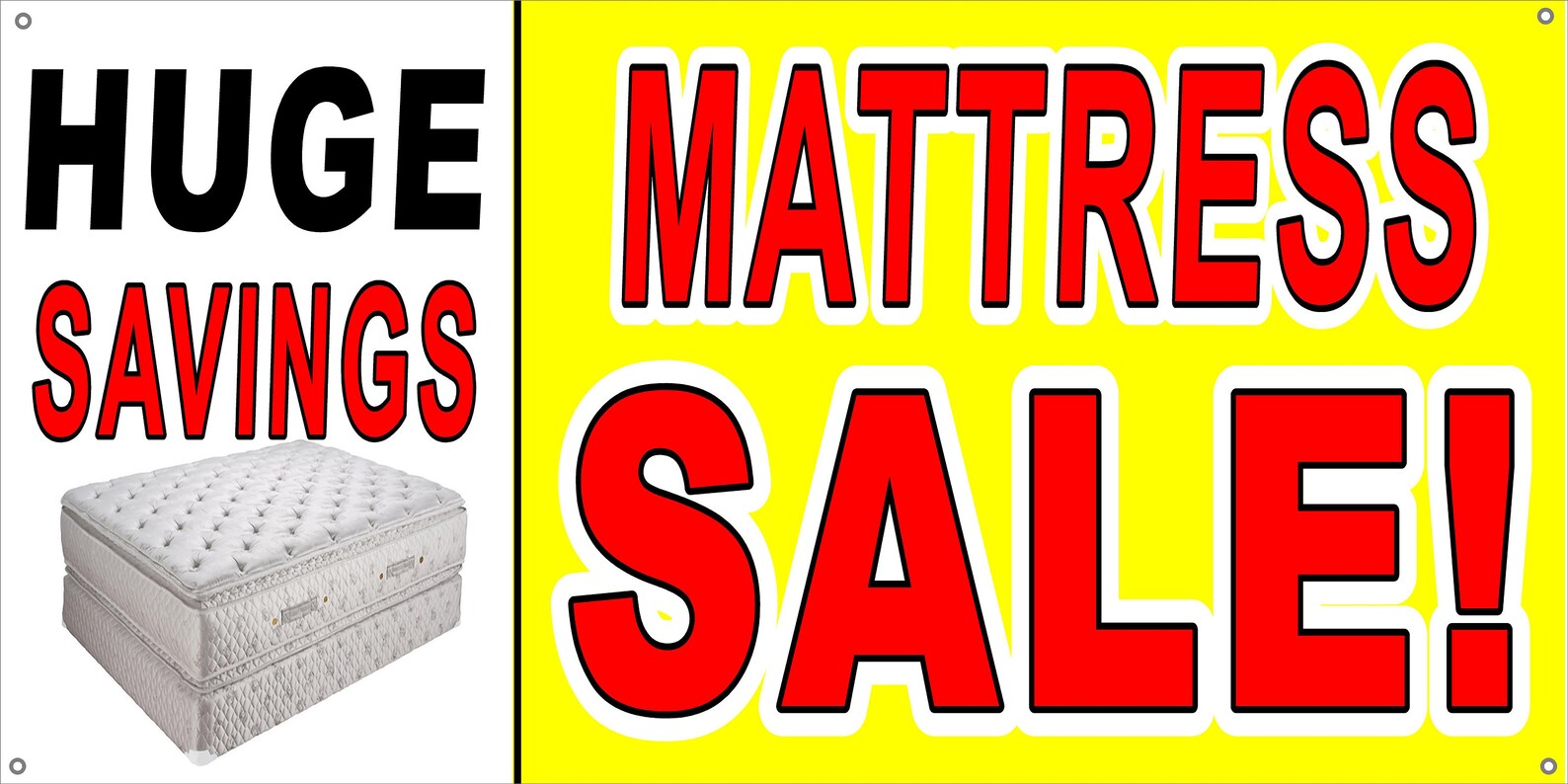 Mattress Sale Huge Savings Vinyl Banner Sign - Etsy