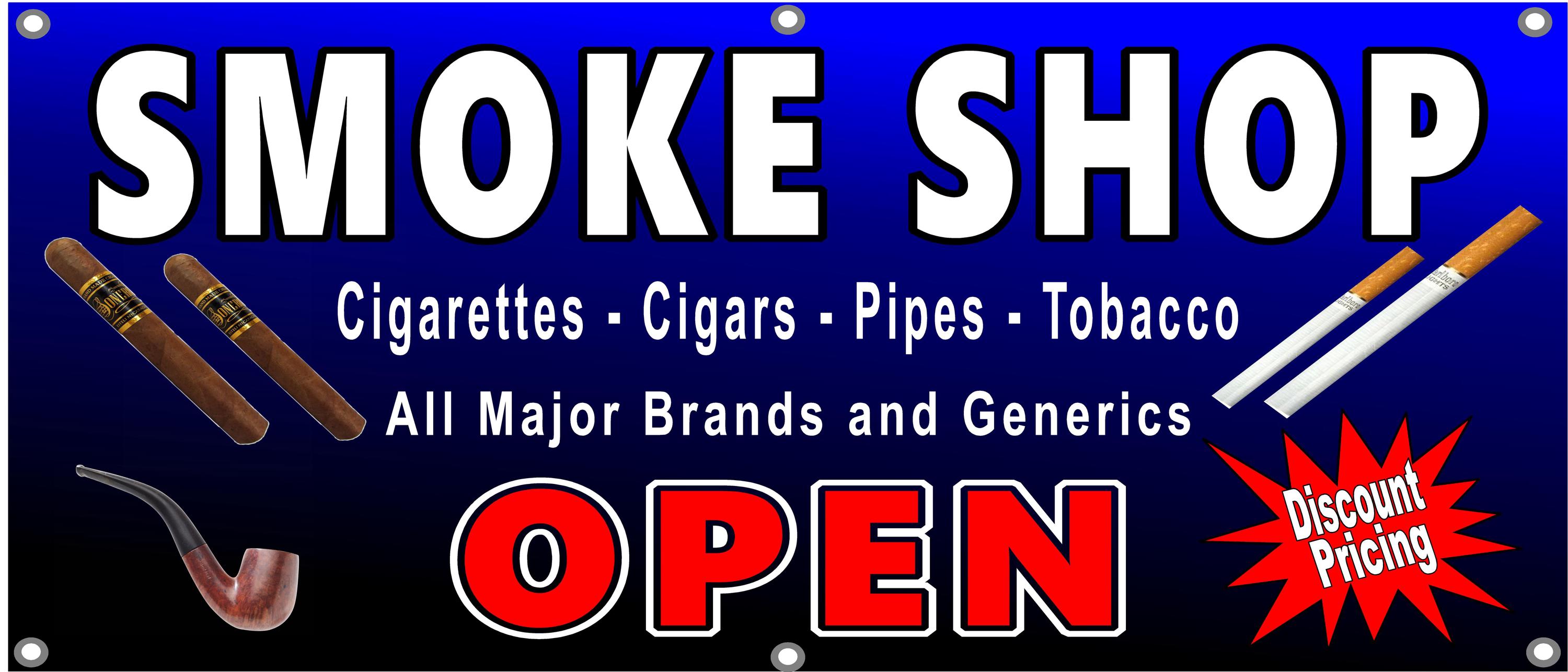 banner tobacco Smoke Shop Vinyl Banner Sign Choose Your Size