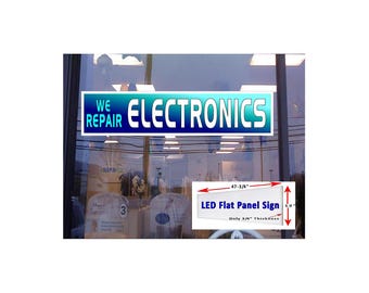 Reparamos Electrónica Caja de luz LED Letrero para ventana
