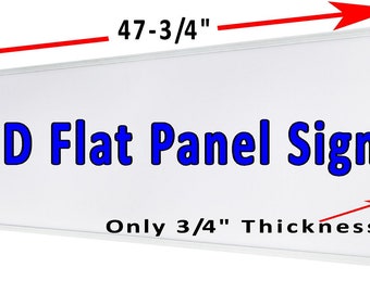 LED flat panel Light Box Sign CONSIGNMENT STORE 48x12 Window Sign