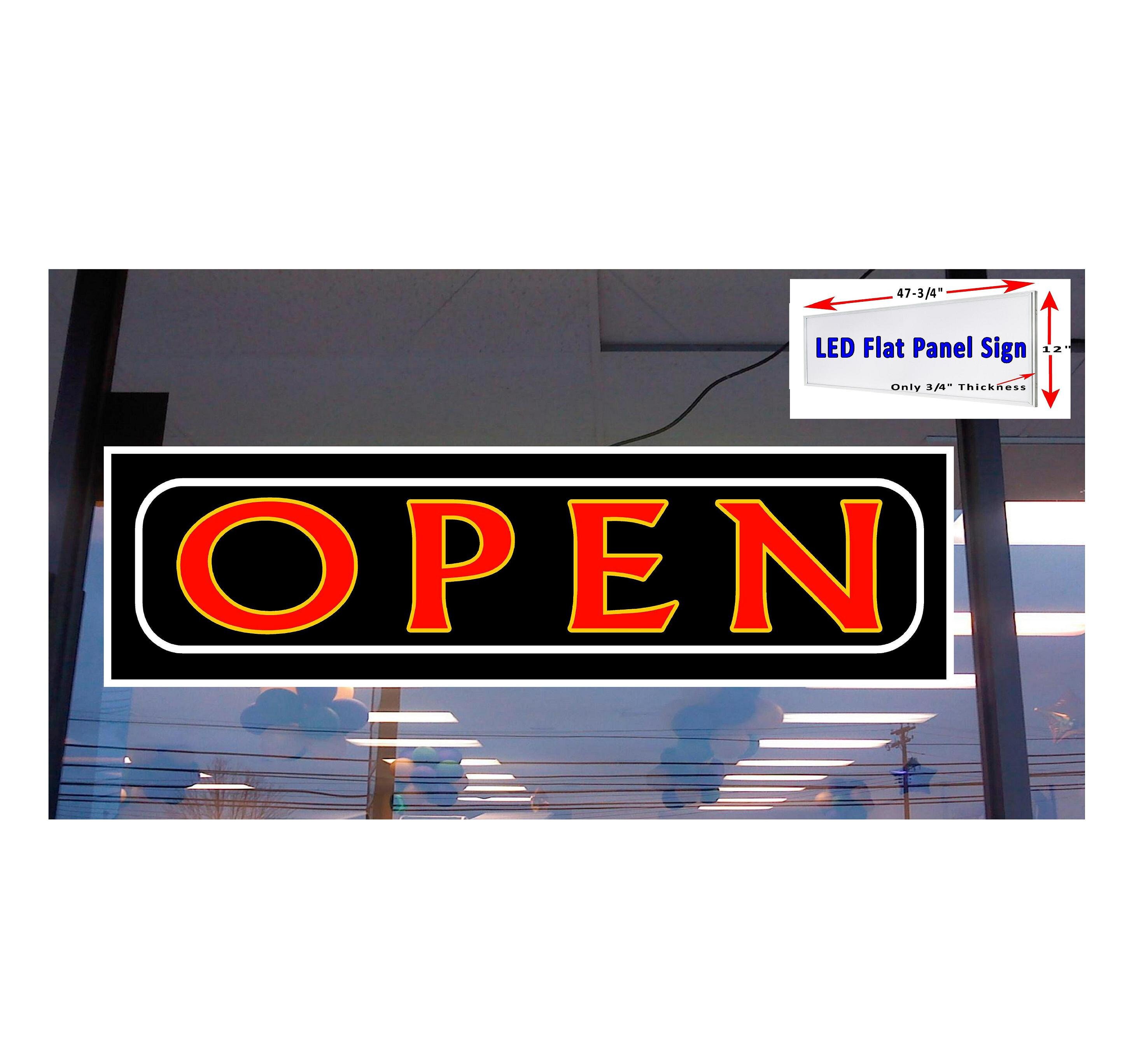 LED flat panel Light box Sign PIERCING 48x12 Window sign! LED flat panel Light box Sign PIERCING 48x12 Window sign!