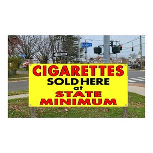 we sell tobacco here sign Smoke Here Sign