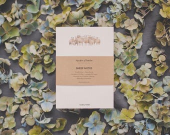 Sheep Notes Notizblock Schaffamilie DINA6