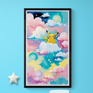 Pokemon Watercolor Print Pokemon Poster Wall Art Pokemons Printable Nursery  Decor Anime Illustration Birthday Gift Instant Download -  Israel