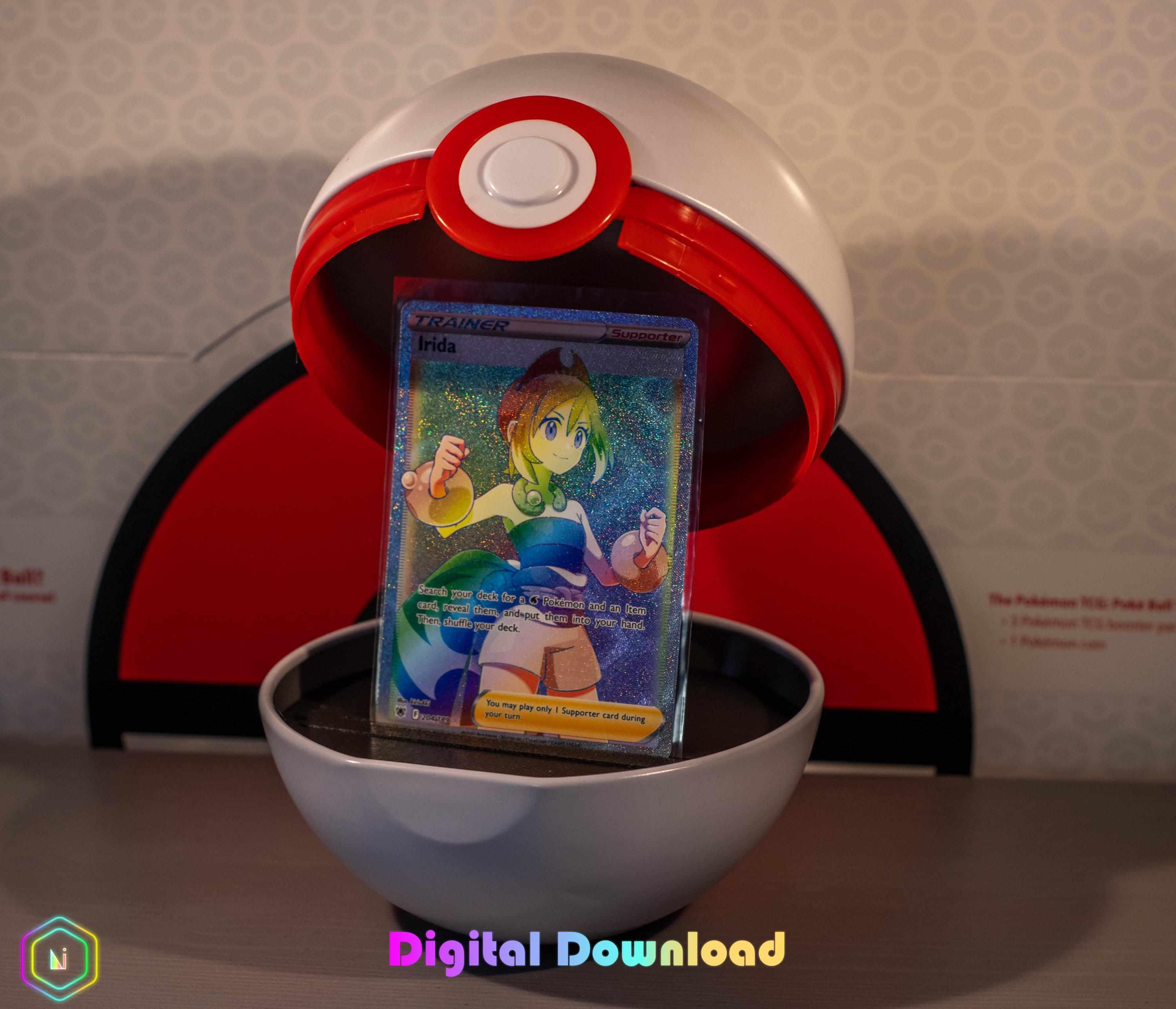 pokemon pokeball card holder Stand – in hinges and magnetic closure so youll never have to use a screwdriver again Pokemon Poke Ball Card Holder