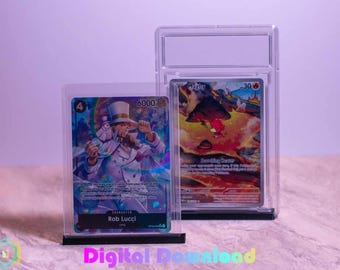 Minimalist TCG Card Stand | PSA Slab & Sleeved Cards (3MF Digital File)