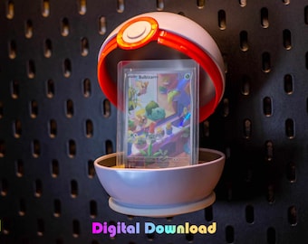 3D gedruckter Pokéball Blechständer | IKEA Skådis Aufsteller (Digitaler Download)