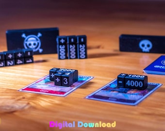 One Piece TKG Schadenswürfel Set | 3D Druckbar (Digitaler Download)