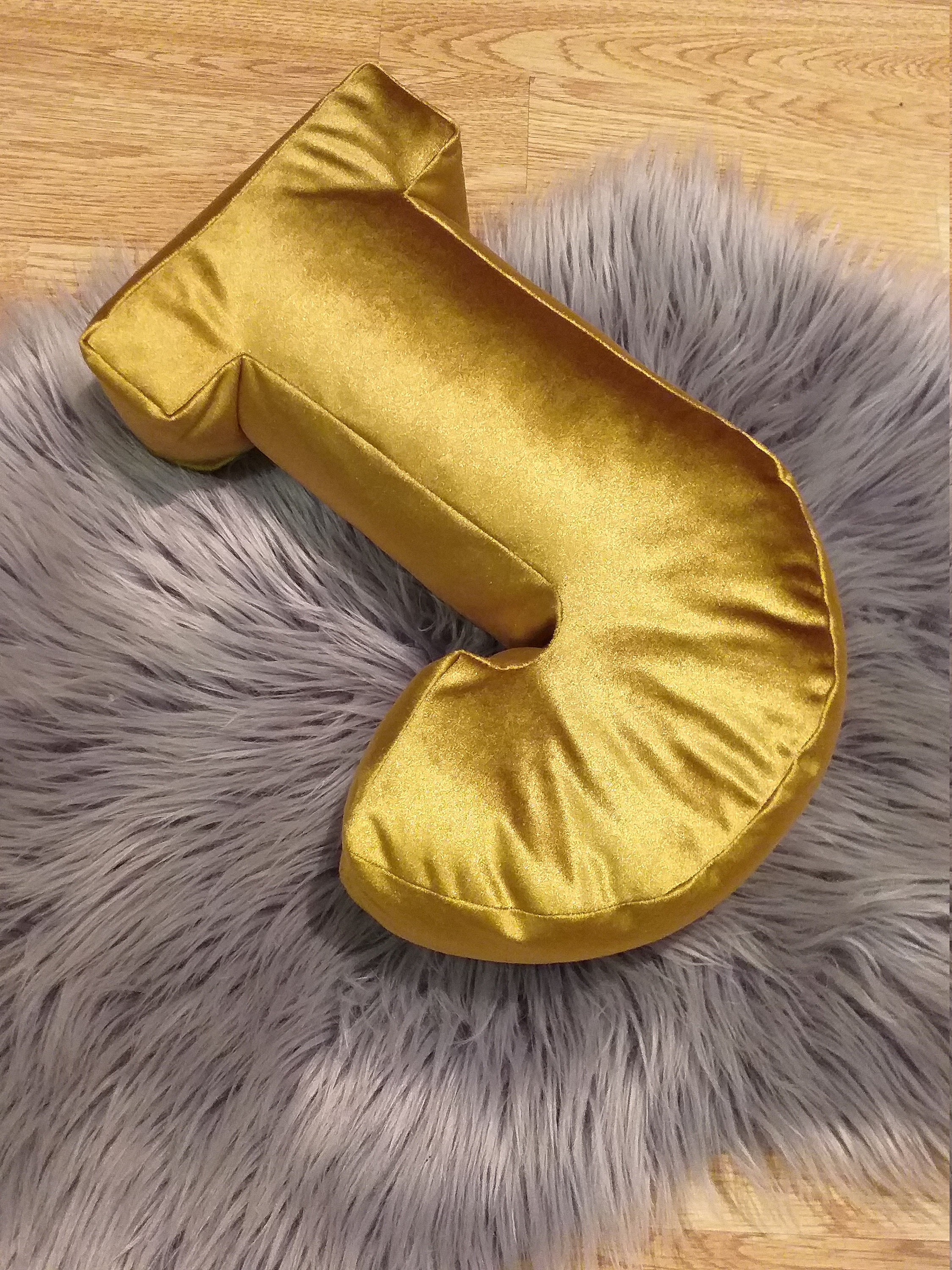 Velvet letter Pillow/ Velvet alphabet pillow / Gold letter Etsy
