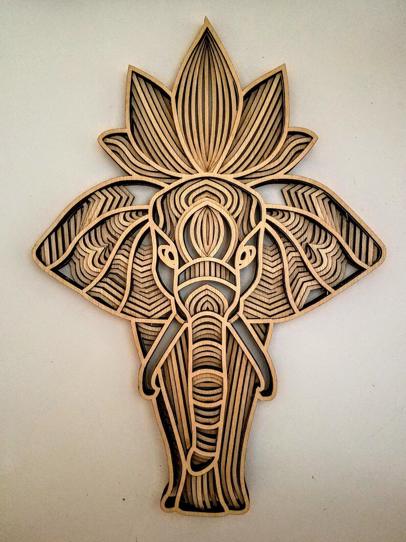 Free Free 124 Layered Elephant Mandala SVG PNG EPS DXF File