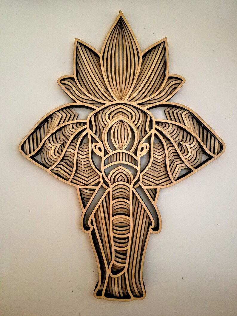 Free Free Layered Elephant Mandala 547 SVG PNG EPS DXF File