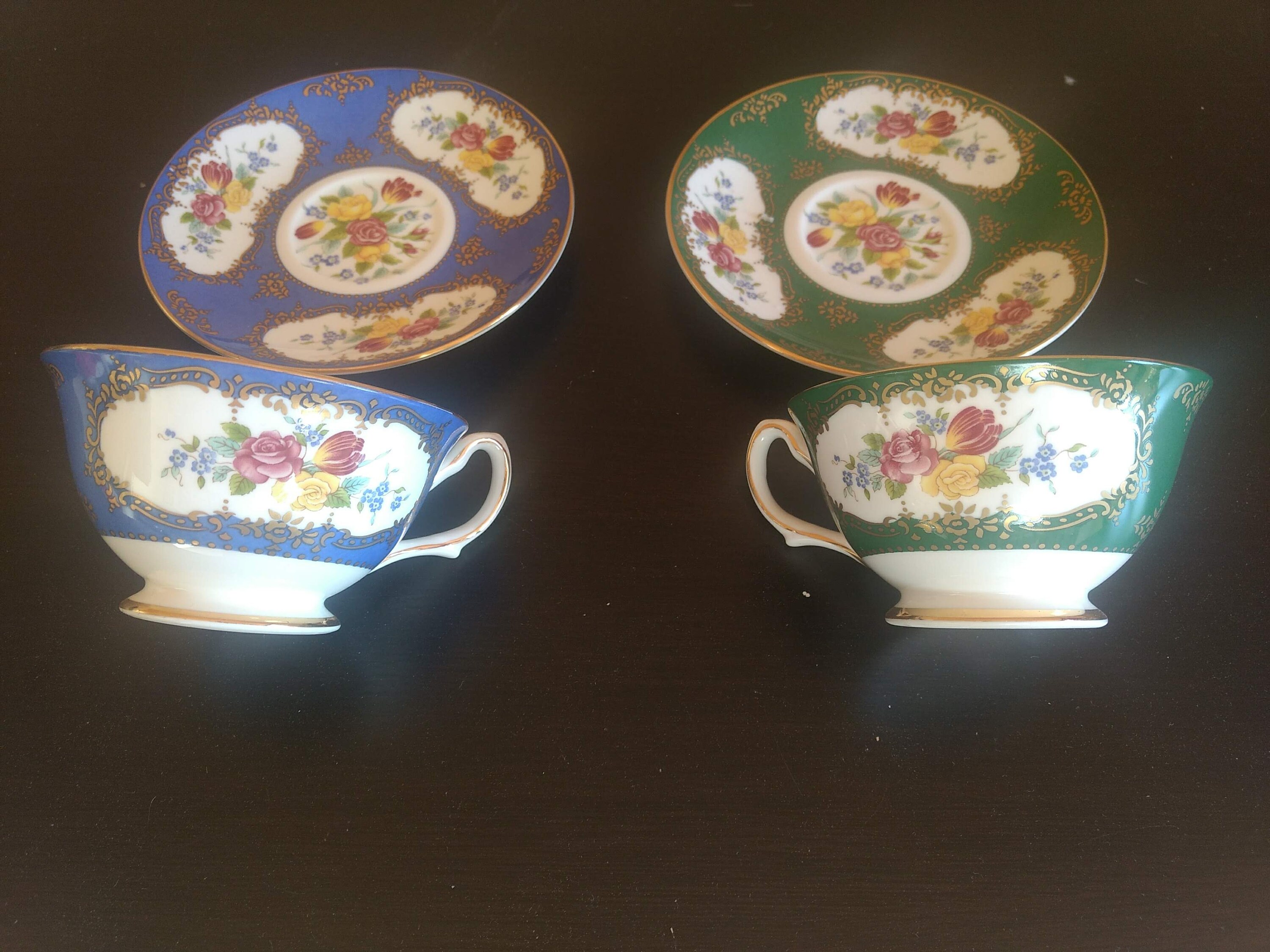 2 DUCHESS Fine Bone China Tea Cups and Saucers Etsy UK