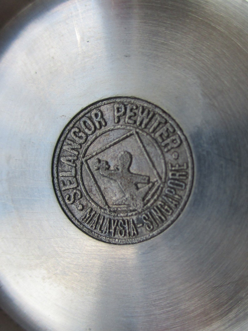 Vintage Selangor Pewter of Malaysia Singapore Ornately Etsy