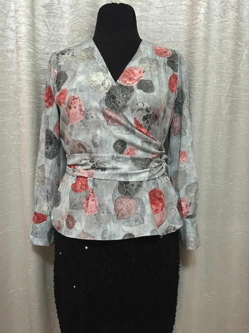 blouse women long sleeve blouse. spring summer floral print Women/'s tops chiffon women/'s blouse with wallet