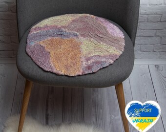 Dining chair cushion - Chair cushion cover -  Round сhair pads ready to ship - Decorative Seat Pad