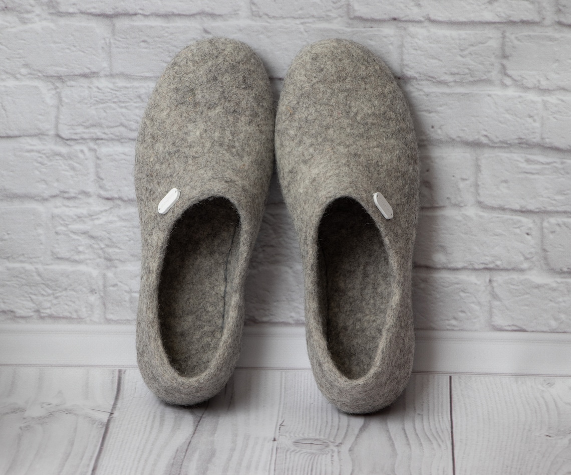 Fait Main Pologne Pantoufles Homme Hiver ESTRO Chaussons Feutre