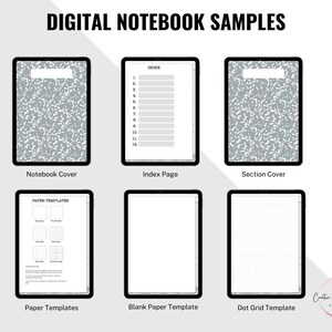 36 Digital Composition Notebooks Bundle: Hyperlinked Portrait (PDF) - Etsy