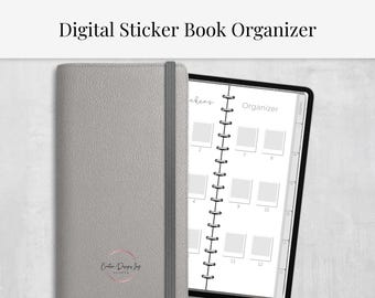 Digital Skinny Portrait Sticker Book Organizer
