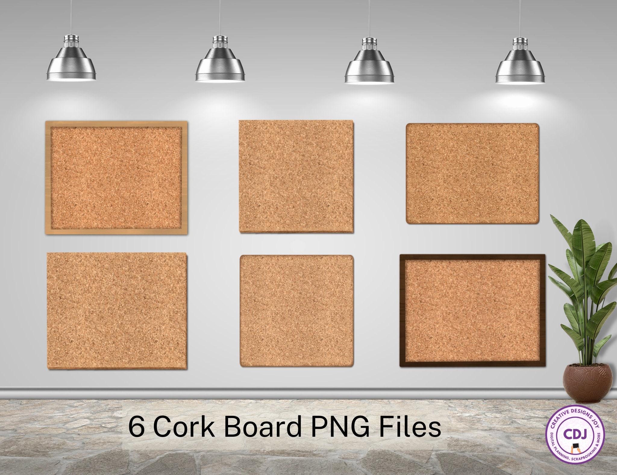 Digital Cork Boards for Vision Board, Mood Board, Bulletin Board