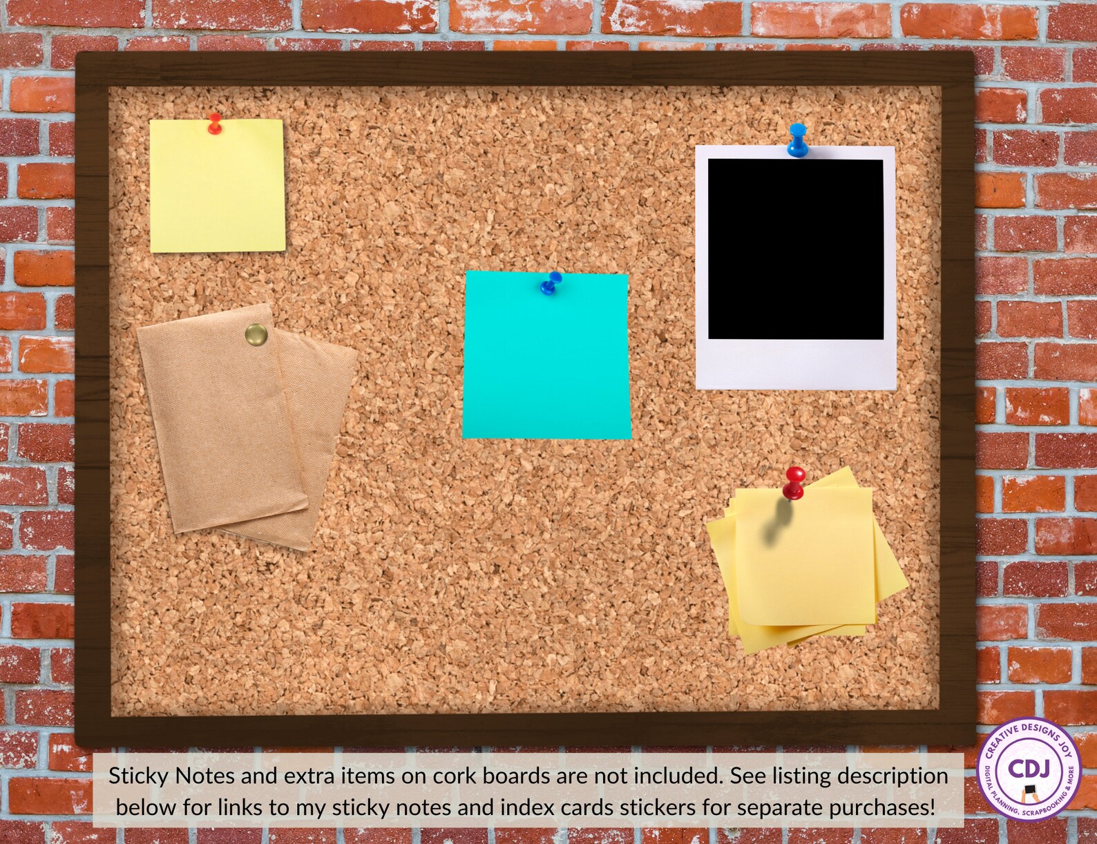 Digital Cork Boards for Vision Board, Mood Board, Bulletin Board