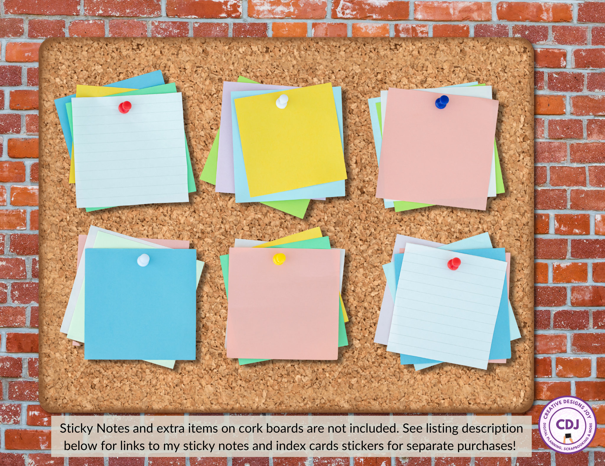 Digital Cork Boards for Vision Board, Mood Board, Bulletin Board