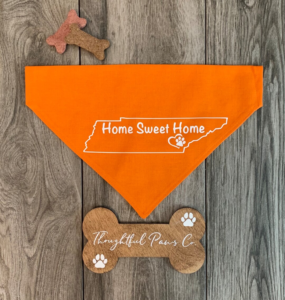 Dog Bandana, Over the Collar Dog Bandana, TN Dog Bandana, Tennessee Dog