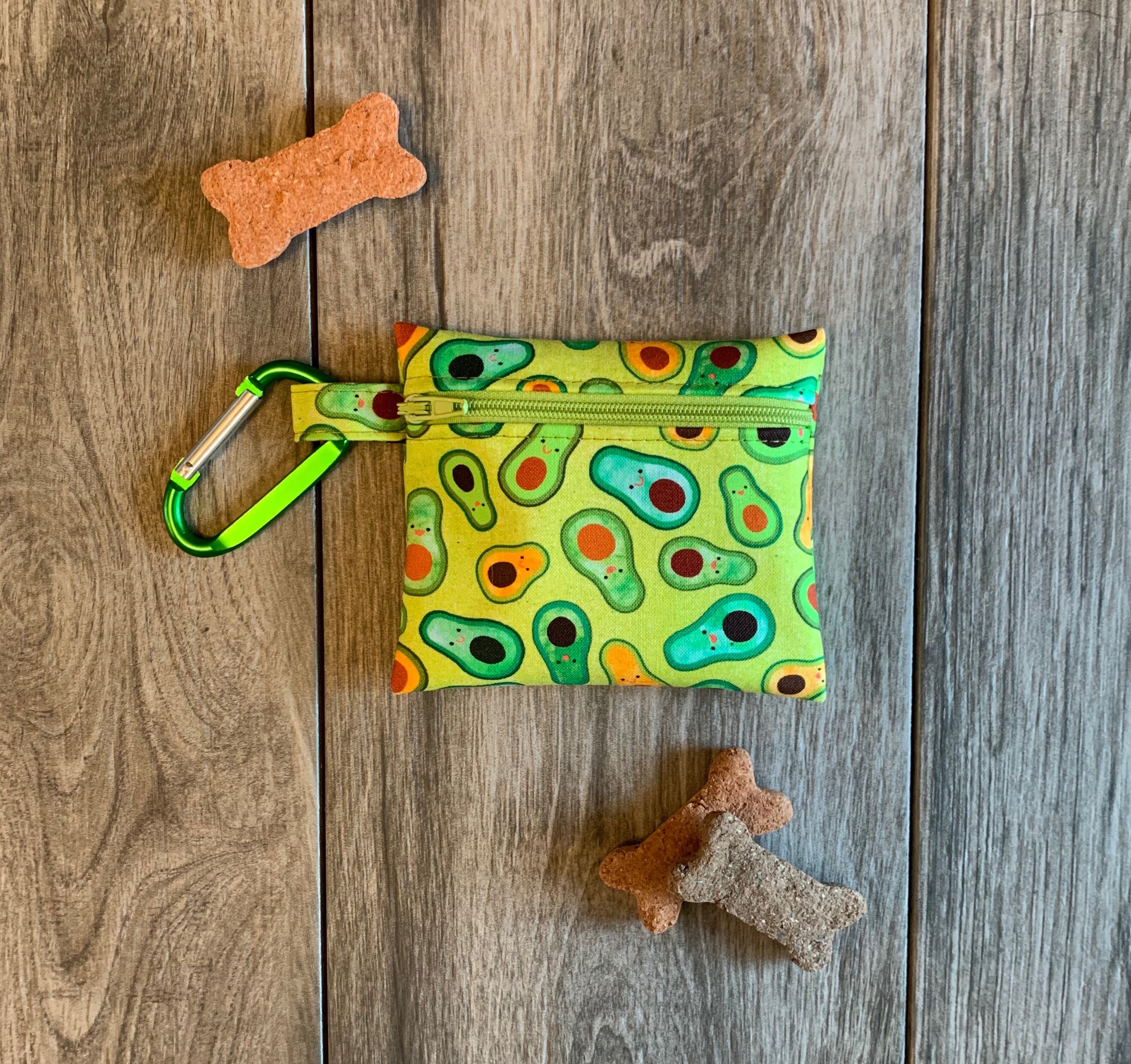 Dog Treat Bag Dog Walking Bag Small Zipper Bag Dog Treat Etsy
