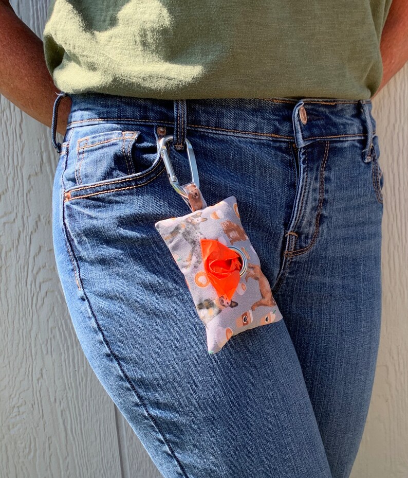 Dog Accessory Dog Walking Accessory Waste Bag Dispenser Dog Poop Bag Dispenser Cute Dog Accessory POOch Pouch Dog Poop Bag Holder
