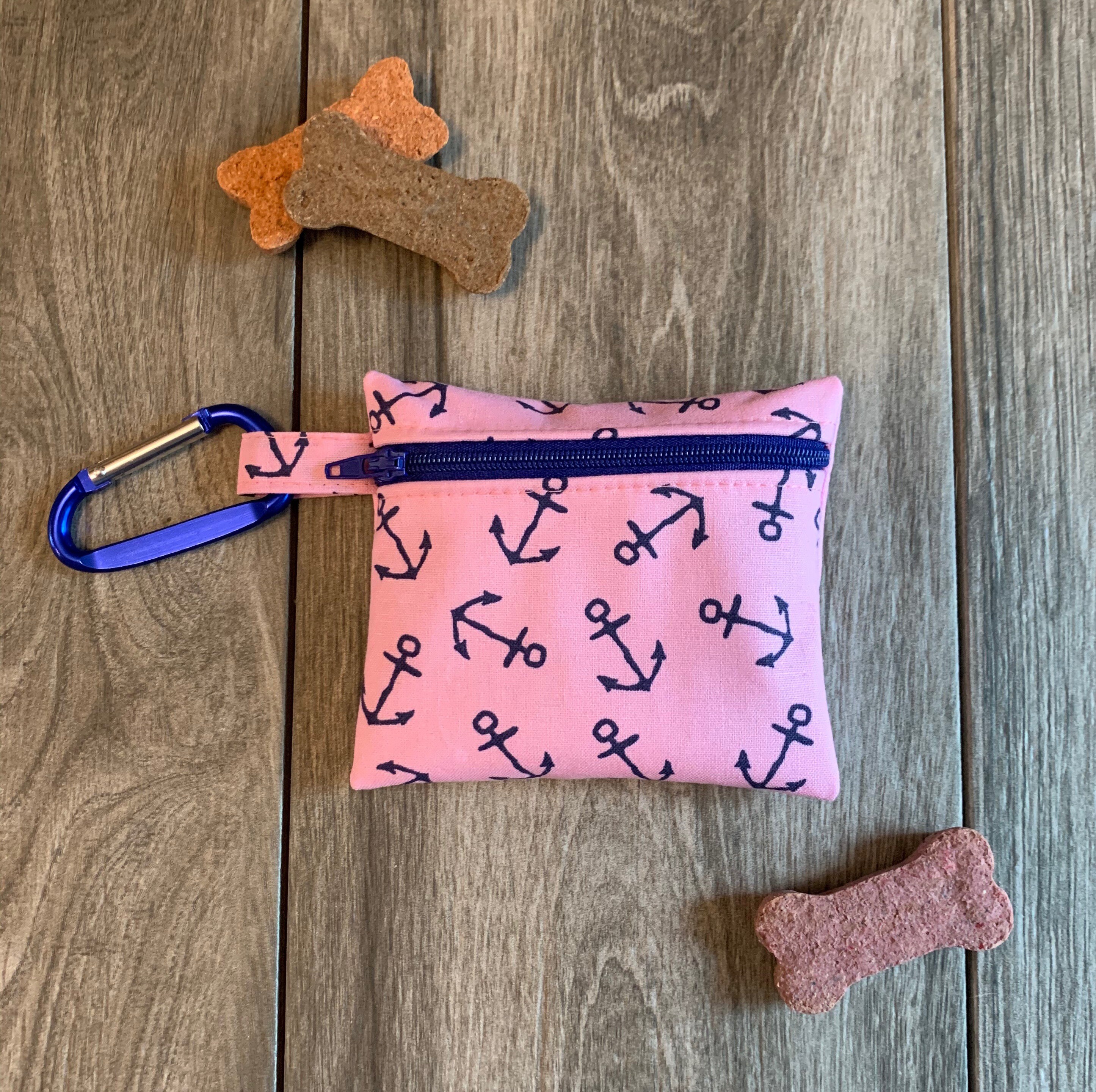 Dog Treat Bag Dog Walking Bag Small Zipper Bag Dog Treat Etsy