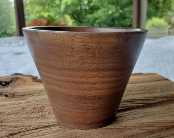 Walnut turned vessel, wood bowls, wood cup, walnut pieces, walnut wood decorative items, turned wooden bowls, wood art, wood fruit bowl