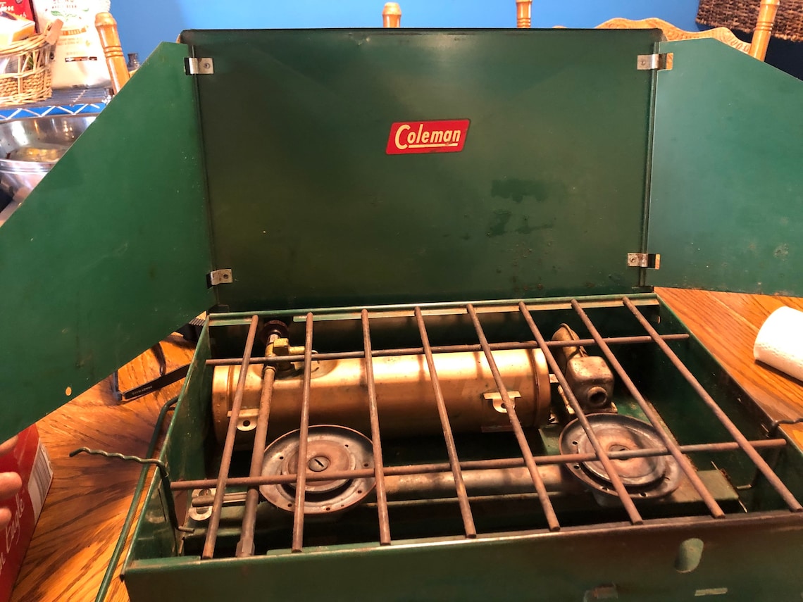 Vintage Coleman 425 Stove Gold Tank Etsy