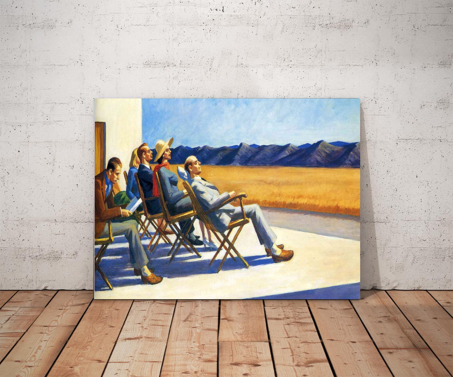 Edward Hopper People in the Sun Canvas Wall Art Etsy
